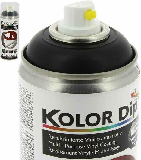 Σπρέι Βαφής KolorDip για Ζάντες-Τροχούς Αυτοκινήτου Ματ Μεταλλικό 400ml Μαύρο