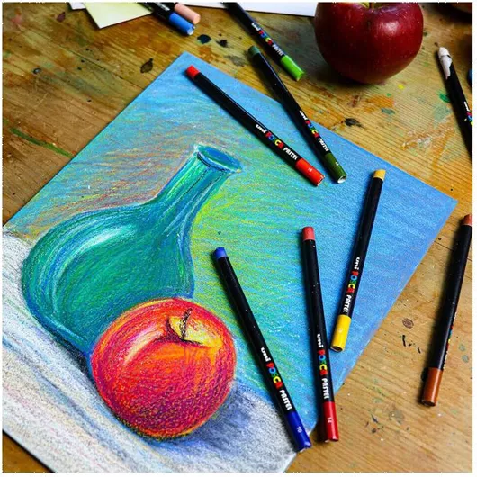 Κηρομπογιές Posca Pastels Bright & Intense Colors 24τμχ