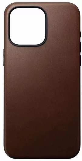 Nomad Modern Back Cover Δερμάτινο Καφέ iPhone 15 Pro Max