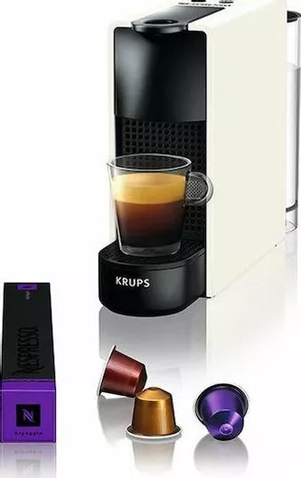 Krups Essenza Mini Καφετιέρα για Κάψουλες Nespresso Πίεσης 19bar White
