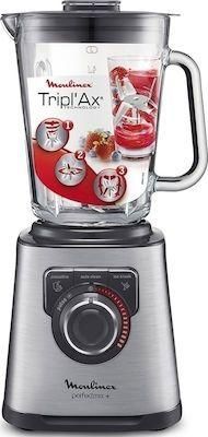 Μπλέντερ Moulinex LM811D Perfect Mix για Smoothies με Γυάλινη Κανάτα 2lt 1200W Inox