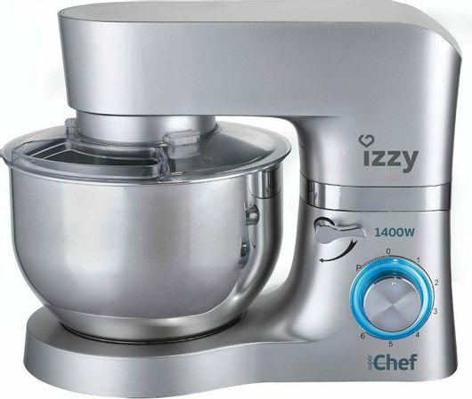 Κουζινομηχανή Izzy S1503 Super Chef 1400W με Ανοξείδωτο Κάδο 6lt