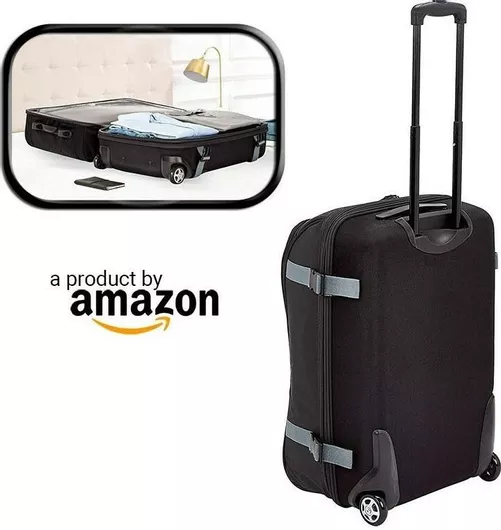 Βαλίτσα Καμπίνας Comfort Luxury Luggage Υφασμάτινη Μαύρη με 2 Ρόδες Ύψους 45cm