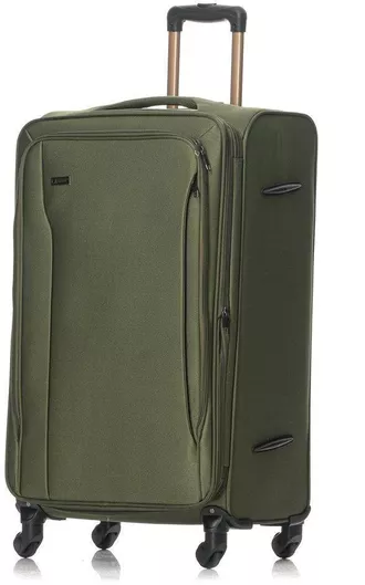 Βαλίτσα Ταξιδίου Explorer Luggage Μεγάλη Υφασμάτινη Ύψους 79cm με 4 Ρόδες Χακί