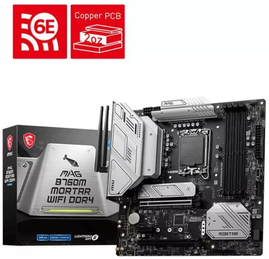 MSI MAG B760M Mortar WIFI II Motherboard Micro ATX με Intel 1700 Socket