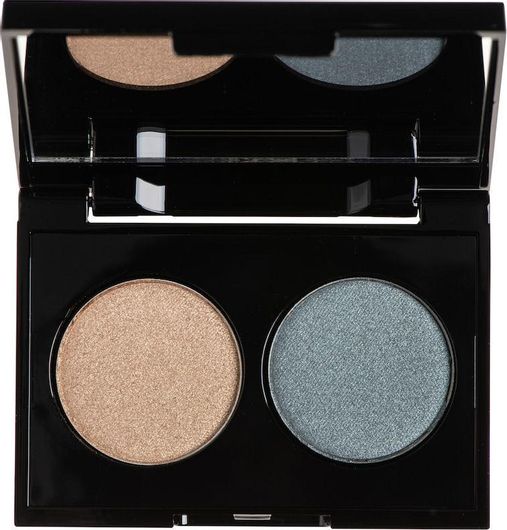 Παλέτα Σκιών Ματιών Korres Volcanic Minerals Velvet Dual σε Στερεή Μορφή Blue Teal 58 3gr