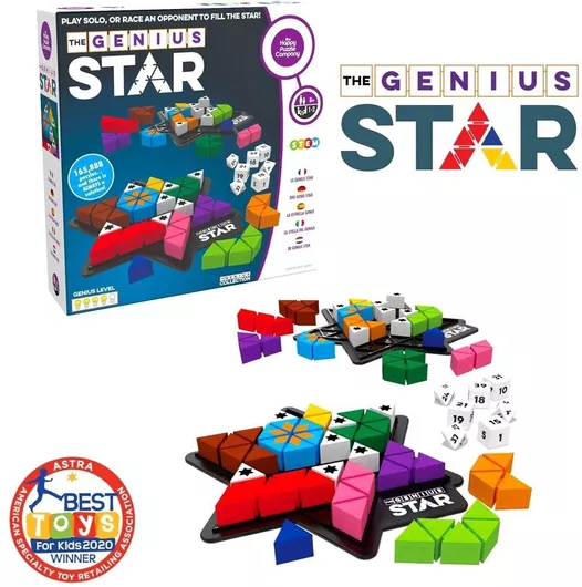 Επιτραπέζιο Παιχνίδι Genius Star για 1-2 Παίκτες 8+ Ετών (EN) Smart Games