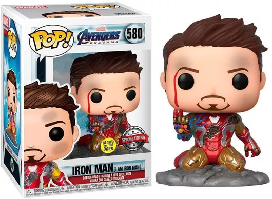 Funko Pop! Marvel: Avengers Endgame - Iron Man 580 Glows in the Dark