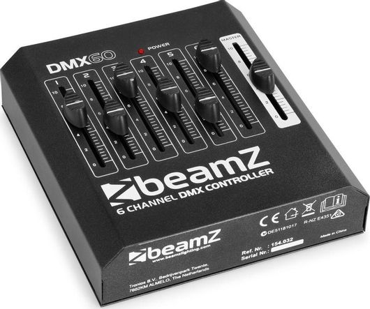 Κονσόλα Φωτισμού BeamZ DMX-60 DMX Controller με 6 Κανάλια Ελέγχου