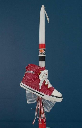 Πασχαλινή Λαμπάδα Χειροποίητη Σταράκι Ομάδες με Τυχαία Επιλογή Σχεδίου