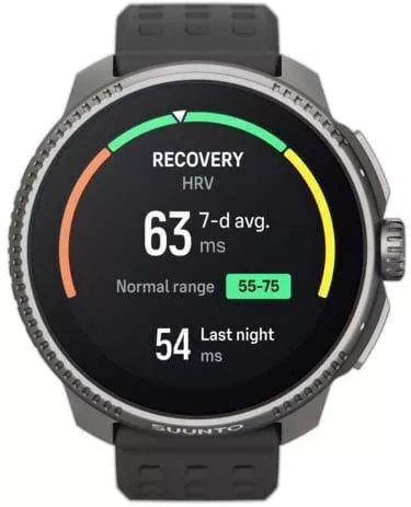 Suunto Race Titanium 49mm Αδιάβροχο Smartwatch με Παλμογράφο Charcoal