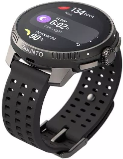 Suunto Race Titanium 49mm Αδιάβροχο Smartwatch με Παλμογράφο Charcoal