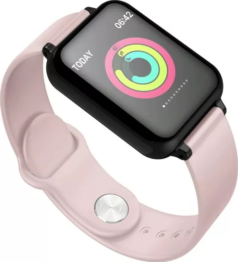 Lemfo B57C Smartwatch με Παλμογράφο Ροζ