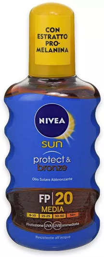 Nivea Sun Αντηλιακό Λάδι για το Σώμα SPF20 σε Spray 200ml