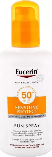 Eucerin Sun Spray Sensitive Protect Αδιάβροχη Αντηλιακή Λοσιόν για το Σώμα SPF50 σε Spray 200ml