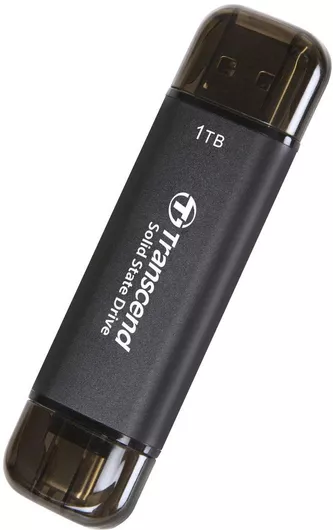 Transcend ESD310C 1TB USB 3.2 SSD Stick με σύνδεση USB-C & USB-A Μαύρο