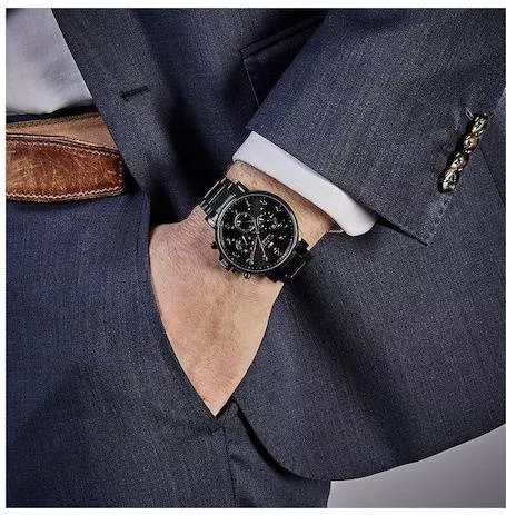 Ανδρικό Ρολόι Tommy Hilfiger Daniel Χρονογράφος Μπαταρίας με Μαύρο Μεταλλικό Μπρασελέ