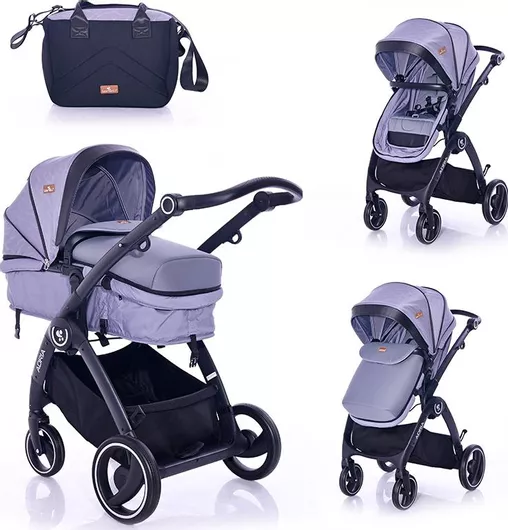Πολυκαρότσι Lorelli Adria New 2 in 1 Grey