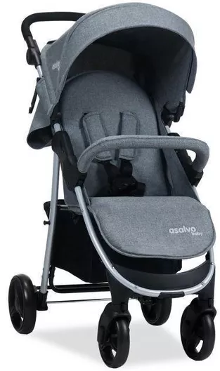 Καρότσι Μωρού Asalvo Paris Ρυθμιζόμενο Γκρι