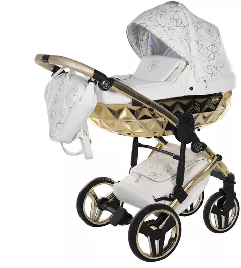 Καρότσι Μωρού Junama Ρυθμιζόμενο 3 σε 1 White/Gold