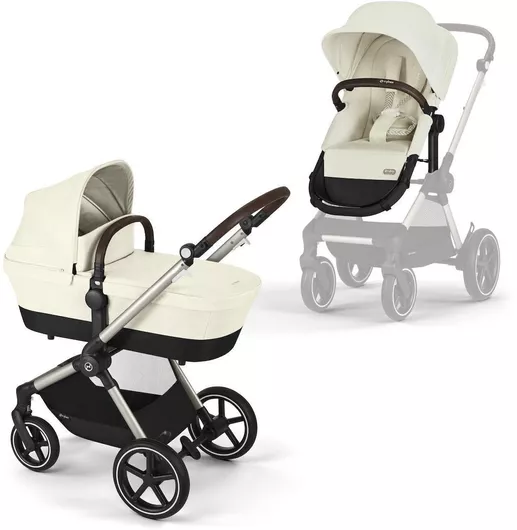 Καρότσι Μωρού Cybex Lux Ρυθμιζόμενο 2 σε 1 Seashell Beige