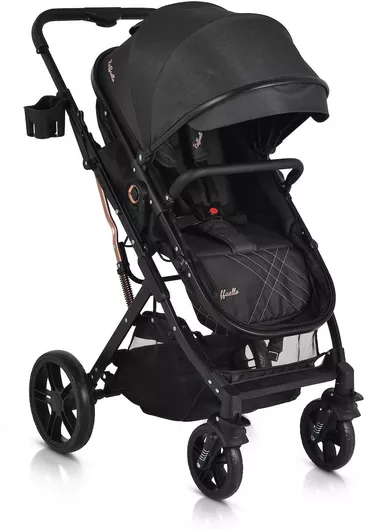 Καρότσι Μωρού Moni Raffaello Ρυθμιζόμενο 2 σε 1 Black