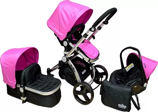Πολυκαρότσι Miko Travel System Pink