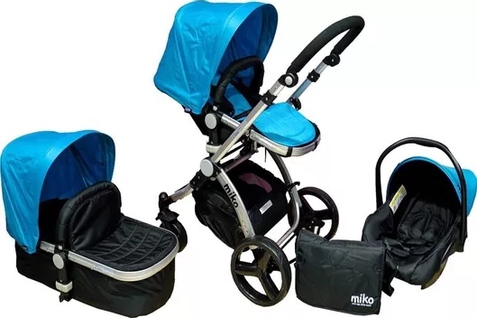 Πολυκαρότσι Miko Travel System Blue
