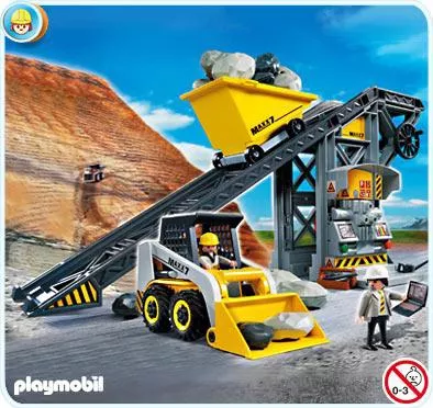 Playmobil City Action Ιμάντας Μεταφοράς Υλικών και Μικρός Εκσκαφέας για 4 ετών