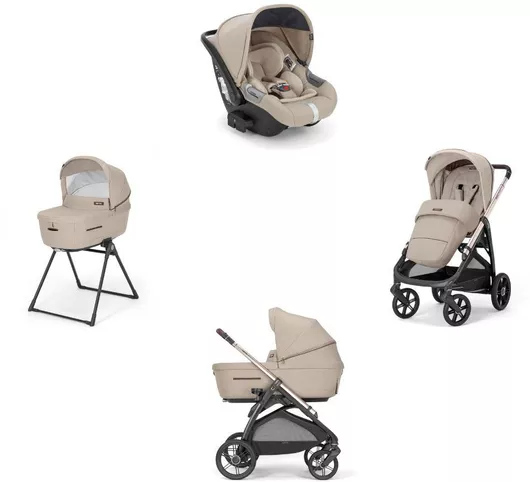 Καρότσι Μωρού Inglesina Aptica Quattro Darwin Infant Recline Ρυθμιζόμενο 3 σε 1 Pashmina Beige