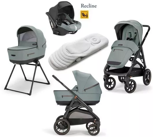 Καρότσι Μωρού Inglesina Aptica XT Quattro Darwin Infant Recline Ρυθμιζόμενο 3 σε 1 Igloo Grey
