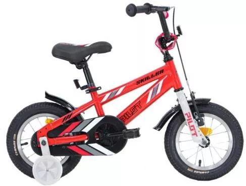 Παιδικό Ποδήλατο Pilot Skiller 12" BMX με Σκελετό Αλουμινίου 2023 Κόκκινο