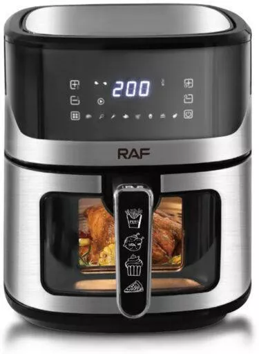 Raf Air Fryer 8.3lt Ασημί R.5373