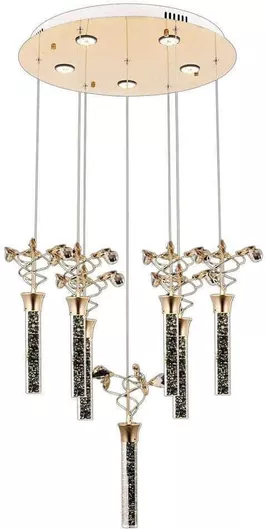 Opviq Κρεμαστό Πολύφωτο Κίτρινο