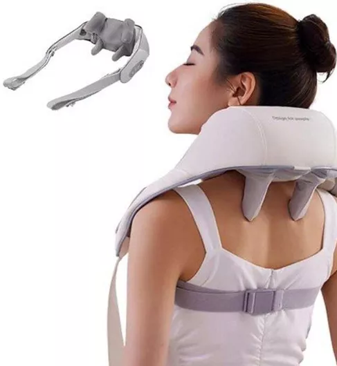 Συσκευή Μασάζ Shiatsu για τον Αυχένα, την Πλάτη & τα Πόδια με Λειτουργία Θέρμανσης Πράσινη GET-MSKR3269-OEM