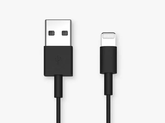 Quad Lock USB-A to Lightning Cable Μαύρο 0.2m QLA-USB-20L