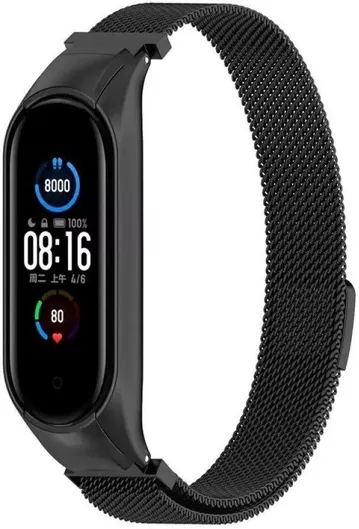 Magnetic Bracelet Strap For Xiaomi Mi Band 7 Μαύρο