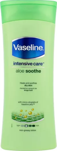 Vaseline Intensive Care Aloe Soothe Ενυδατική Lotion Ανάπλασης με Aloe Vera για Ξηρές Επιδερμίδες 400ml