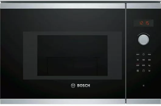 Φούρνος Μικροκυμάτων Bosch Εντοιχιζόμενος με Grill 20lt Μαύρος