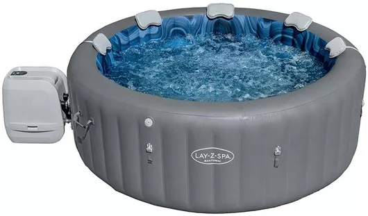 Πισίνα Lay-Z-Spa Santorini Hydrojet Pro Φουσκωτή Υδρομασάζ 216x216x80cm