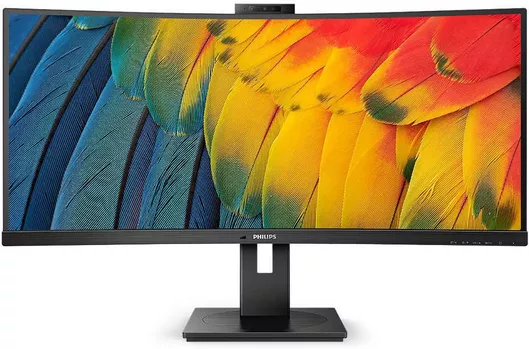 Philips 34B1U5600CH Ultrawide VA Curved Monitor 34" QHD 3440x1440 με Χρόνο Απόκρισης 4ms GTG