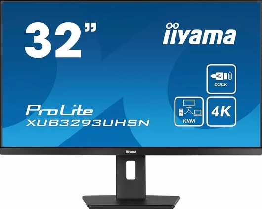 Iiyama Prolite XUB3293UHSN-B5 IPS Monitor 31.5" 4K 3840x2160 με Χρόνο Απόκρισης 4ms GTG