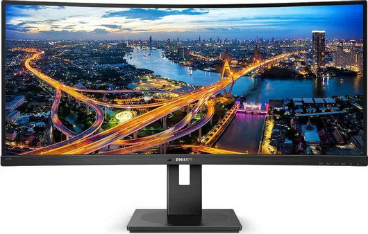 Philips B 345B1C Ultrawide VA Curved Monitor 34" QHD 3440x1440 με Χρόνο Απόκρισης 5ms GTG
