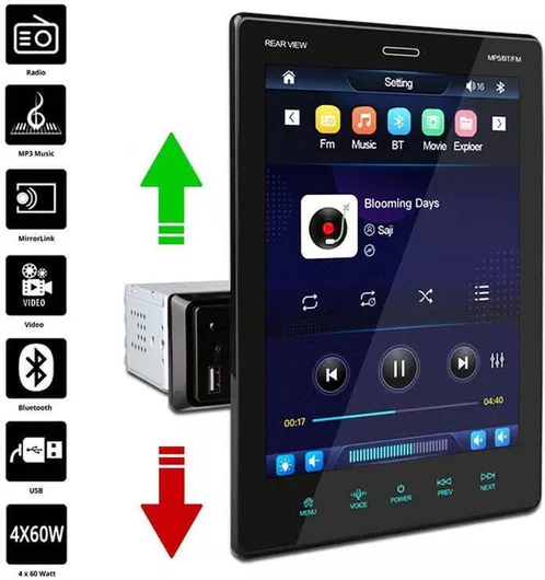 Ηχοσύστημα Αυτοκινήτου 1DIN (Bluetooth/USB)