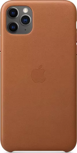 Apple Leather Case Back Cover Δερμάτινο Καφέ iPhone 11 Pro Max