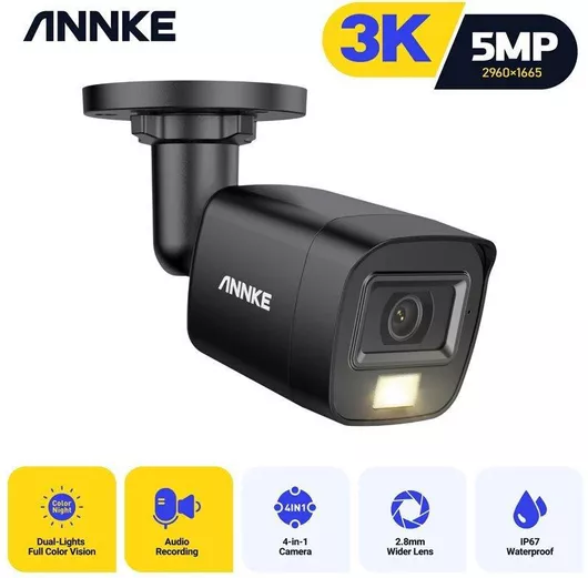 Annke CR1CX CCTV Κάμερα Παρακολούθησης Full HD+ 5MP Αδιάβροχη με Μικρόφωνο και Φακό 2.8mm
