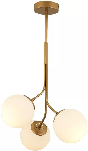 Κρεμαστό Φωτιστικό ArteLibre Τρίφωτο Χρυσό