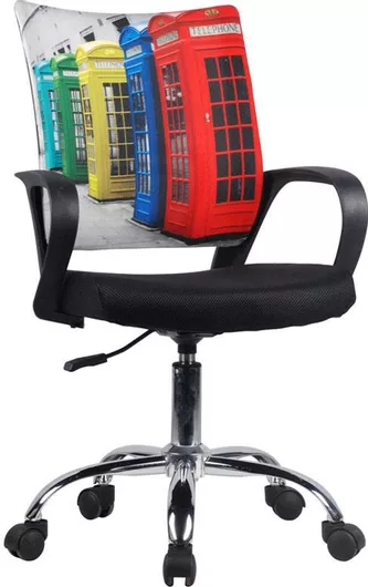 Καρέκλα Γραφείου με Μπράτσα Πολύχρωμη