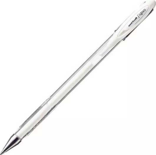 Στυλό Uni-Ball Gel 0.7mm με Λευκό Mελάνι Signo UM-120AC