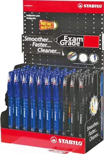 Stabilo Στυλό Ballpoint 0.38mm με Μπλε Μελάνι 50τμχ